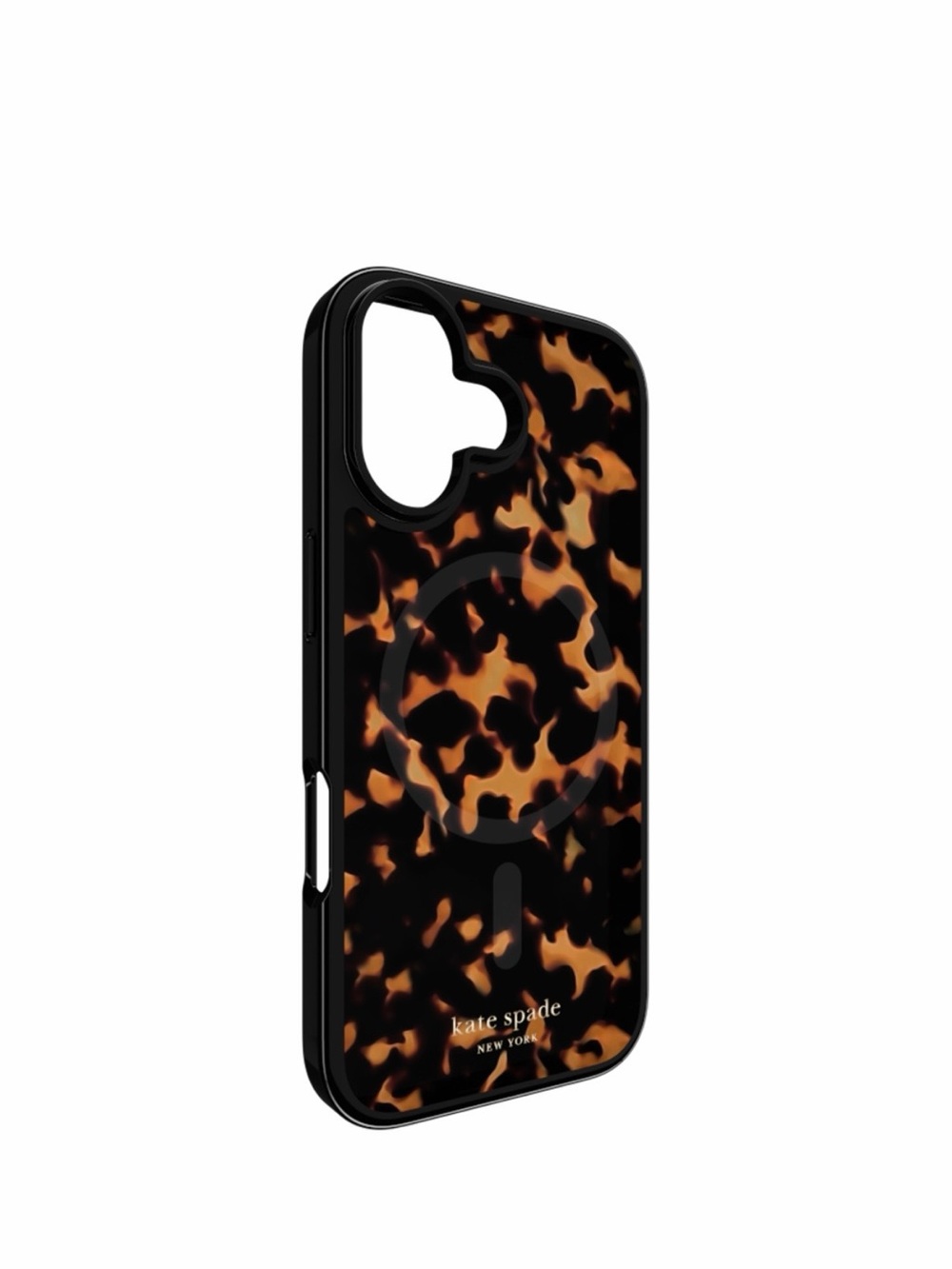 iPhone 17 kate spade Tortoiseshell Acrylic Phone Case in Brown and Black - Picture 2 of 5